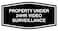 All Quality Fancy Property Under 24Hr Video Surveillance Sign Property Security Sign with Easy Installation 247 Security Monitoring Black Large 1 Pack