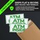 Safety Supply ATM Inside Vinyl Sign 5 x 12 Sticker Decal 3 Pack Retail Store Sign
