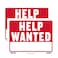 BAZIC PRODUCTS BAZIC Products Help Wanted Sign 12 x 16 in Weather Resistant Tapes Tacks Or Frames for Stores Offices Doors 2 Pack