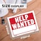 BAZIC PRODUCTS BAZIC Products Help Wanted Sign 12 x 16 in Weather Resistant Tapes Tacks Or Frames for Stores Offices Doors 2 Pack