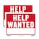 BAZIC PRODUCTS BAZIC Products Help Wanted Sign 12 x 16 in Weather Resistant Tapes Tacks Or Frames for Stores Offices Doors 2 Pack