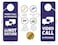 CLEVER SIGNS Business Design Video Call in Progress Do Not Disturb Door Hanger Sign 2 Pack Double Sided Ideal for Online Sessions and Meetings Online Classes Home Offices