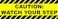 Patriot Wholesale Caution Watch Your Step StickerSign 4x12 with Waterproof Thick UV Coating