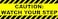 Patriot Wholesale Caution Watch Your Step StickerSign 4x12 with Waterproof Thick UV Coating