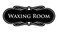 Signs ByLITA Designer Waxing Room Sign Black Medium 1 Pack