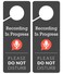Fun-Plus Do Not Disturb Door Hanger Sign 2 Pack Please Do Not Disturb Sign Recording in Progress