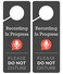 Fun-Plus Do Not Disturb Door Hanger Sign 2 Pack Please Do Not Disturb Sign Recording in Progress