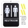 EXCELLO GLOBAL Excello Global Products Plastic Restroom Sign Easy to Mount with Braille ADA Compliant Great for Business Restaurants 6x9 Men Women Unisex