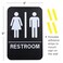 EXCELLO GLOBAL Excello Global Products Plastic Restroom Sign Easy to Mount with Braille ADA Compliant Great for Business Restaurants 6x9 Men Women Unisex
