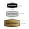Signs ByLITA Fancy Maintenance Room Sign Brushed Silver Medium