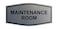 Signs ByLITA Fancy Maintenance Room Sign Brushed Silver Medium