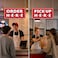 GEEKBEAR Order Here and Pick Up Here Signs Red 2 Pack 12 x 6 Premium NonFading Design with Special Hanging Hooks Perfect for Restaurants Cafes and Bars Made of Durable Acrylic