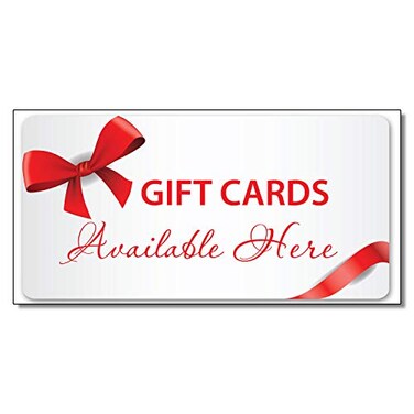 Fastasticdeals Gift Cards Available Here Business Decal Sticker Retail Store Sign 45 X 12 Inches