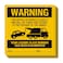 Sutter Signs Illegally Parked Warning Stickers Pack of 25 Tow Away Warning Sign for Illegal Car Vehicle Parking Violation