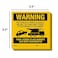 Sutter Signs Illegally Parked Warning Stickers Pack of 25 Tow Away Warning Sign for Illegal Car Vehicle Parking Violation