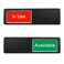 Blirik In UseAvailable for Home Restroom Office Conference Hotels Hospital Studio Privacy Sliding Door Sign 7 x 2Black