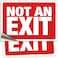 iSYFIX Not An Exit Stickers 2 Pack 14x10 Inch Premium SelfAdhesive Vinyl Laminated for Ultimate UV Weather Scratch Water and Fade Resistance for Office Buildings Workplace more