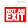 iSYFIX Not An Exit Stickers 2 Pack 14x10 Inch Premium SelfAdhesive Vinyl Laminated for Ultimate UV Weather Scratch Water and Fade Resistance for Office Buildings Workplace more