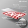 iSYFIX Not An Exit Stickers 2 Pack 14x10 Inch Premium SelfAdhesive Vinyl Laminated for Ultimate UV Weather Scratch Water and Fade Resistance for Office Buildings Workplace more