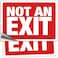 iSYFIX Not An Exit Stickers 2 Pack 14x10 Inch Premium SelfAdhesive Vinyl Laminated for Ultimate UV Weather Scratch Water and Fade Resistance for Office Buildings Workplace more
