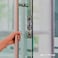iSYFIX Push Pull Stickers Sign 2 Pack 2x5 inch Vertical Decal SelfAdhesive BlackBrushed Silver Vinyl Sticker for Doors in Business Stores Cafes Shops More Indoor and Outdoor use