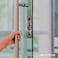 iSYFIX Push Pull Stickers Sign 2 Pack 2x5 inch Vertical Decal SelfAdhesive BlackBrushed Silver Vinyl Sticker for Doors in Business Stores Cafes Shops More Indoor and Outdoor use