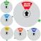 Kichwit Do Not Disturb Sign for Office Door Lunch Gone for Today In a Meeting Please Knock Office Door Sign 5 Silver