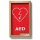 Kubik Letters Premium AED Sign ADA Compliant Modern Design Sign with Grade 2 Braille for AED Location with Double Sided Tape