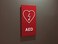 Kubik Letters Premium AED Sign ADA Compliant Modern Design Sign with Grade 2 Braille for AED Location with Double Sided Tape