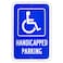 Enjoyist Large Handicap Parking Sign Handicapped Sign 18x 12 040 Rust Free Aluminum Reflective UV Protected and Weatherproof