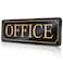 MolnijaPro The Office Door Sign for Your Home and Business with Bigger Gold Letters Bright Acrylic SelfAdhesive Sign 93 in with Double Sided 3M Tape Quick and Easy Installation Without Any Tools