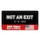 GDS Architectural Not An Exit Identification Sign ADA Compliant Sign Raised Icons Raised Braille Brushed Black TCO Inspection Certified 7W x 3H by GDS Made in USA