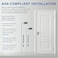 GDS Architectural Not An Exit Identification Sign ADA Compliant Sign Raised Icons Raised Braille Brushed Black TCO Inspection Certified 7W x 3H by GDS Made in USA
