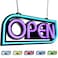Element Lux Open Sign for Business with 49 Color Combinations ULTRA BRIGHT LED Neon Sign Visible Day and Night for Restaurant Coffee Bar Spa by Signs 16 x 75in