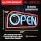 Element Lux Open Sign for Business with 49 Color Combinations ULTRA BRIGHT LED Neon Sign Visible Day and Night for Restaurant Coffee Bar Spa by Signs 16 x 75in