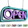 Element Lux Open Sign for Business with 49 Color Combinations ULTRA BRIGHT LED Neon Sign Visible Day and Night for Restaurant Coffee Bar Spa by Signs 16 x 75in