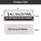 Phyabe 3 Pack All Sales Final No Refunds No Exchanges Sign 3 x 9 Thick Acrylic SelfAdhesive Modern Design Sign Easy to Install