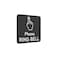 OriginDesigned Please Ring Bell Sign Adhesive Sticker Notice SILVERGOLDBLACK engraved with Universal Icon Symbol and Text Size 11cm x 9cm Waterproof and Durable
