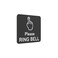 OriginDesigned Please Ring Bell Sign Adhesive Sticker Notice SILVERGOLDBLACK engraved with Universal Icon Symbol and Text Size 11cm x 9cm Waterproof and Durable