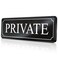 MolnijaPro Private Sign for Office Door Business Restaurant Hotel Commercial Privacy Black Large Signs No Entry selfadhesive 93 in Easy Installation without any tools
