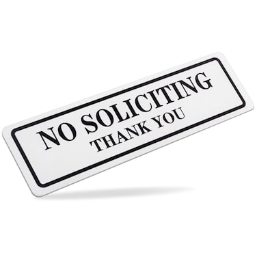 Qofaoye No Soliciting Sign for House That Keeps Solicitors Away Super strong tape for all surfaces 83 24 In2026 version Perfect for Home Office Front Doors Windows Walls Courtyard