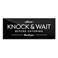 Reilly Originals 2x5 Inch Knock and Wait Before Entering Designer Sign Ready to Stick Premium Durable Acrylic Plexiglass