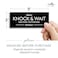 Reilly Originals 2x5 Inch Knock and Wait Before Entering Designer Sign Ready to Stick Premium Durable Acrylic Plexiglass