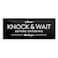 Reilly Originals 2x5 Inch Knock and Wait Before Entering Designer Sign Ready to Stick Premium Durable Acrylic Plexiglass