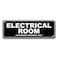 PV Prime Sign for Door Authorized Personnel Only in Acrylic Plastic Black and White Rounded Corners Durable Long Lasting with Double Sided Tape in the Back 3 x 9 Electrical Room