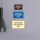 Signs ByLITA Classic Framed Restrooms for Patients Only Sign Brushed Silver Small