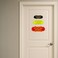 Signs ByLITA Designer Do Not Ring Doorbell SignBlackSilver Small