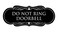 Signs ByLITA Designer Do Not Ring Doorbell SignBlackSilver Small