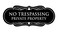 Signs ByLITA Designer No Trespassing Private Property Wall or Door Sign Security Sign for Property Black Small 1 Pack