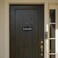 Signs ByLITA Fancy No Soliciting No Solicitar Sign Dark Brown Small 1 Pack